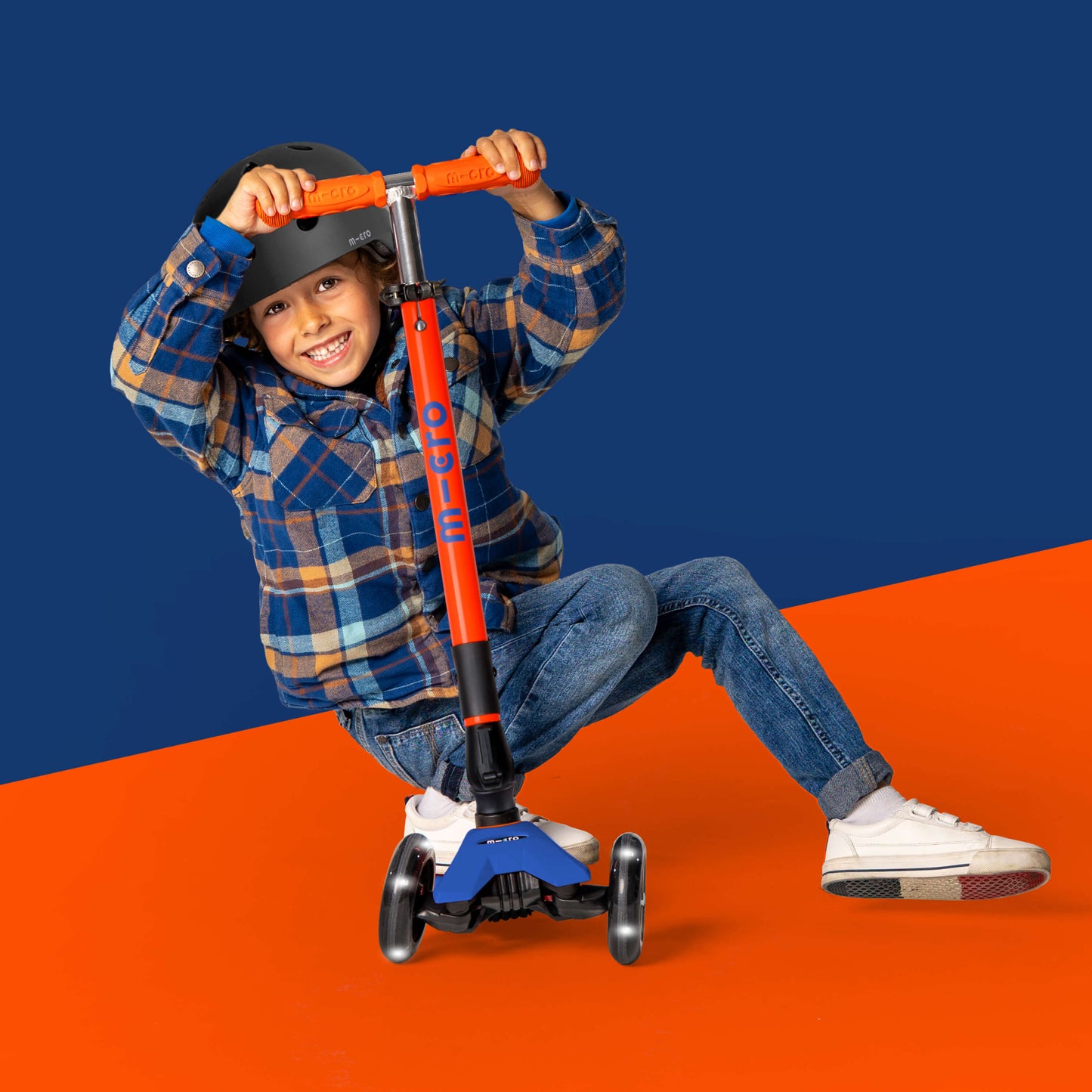 Maxi Micro Foldable LED: Navy/Orange
