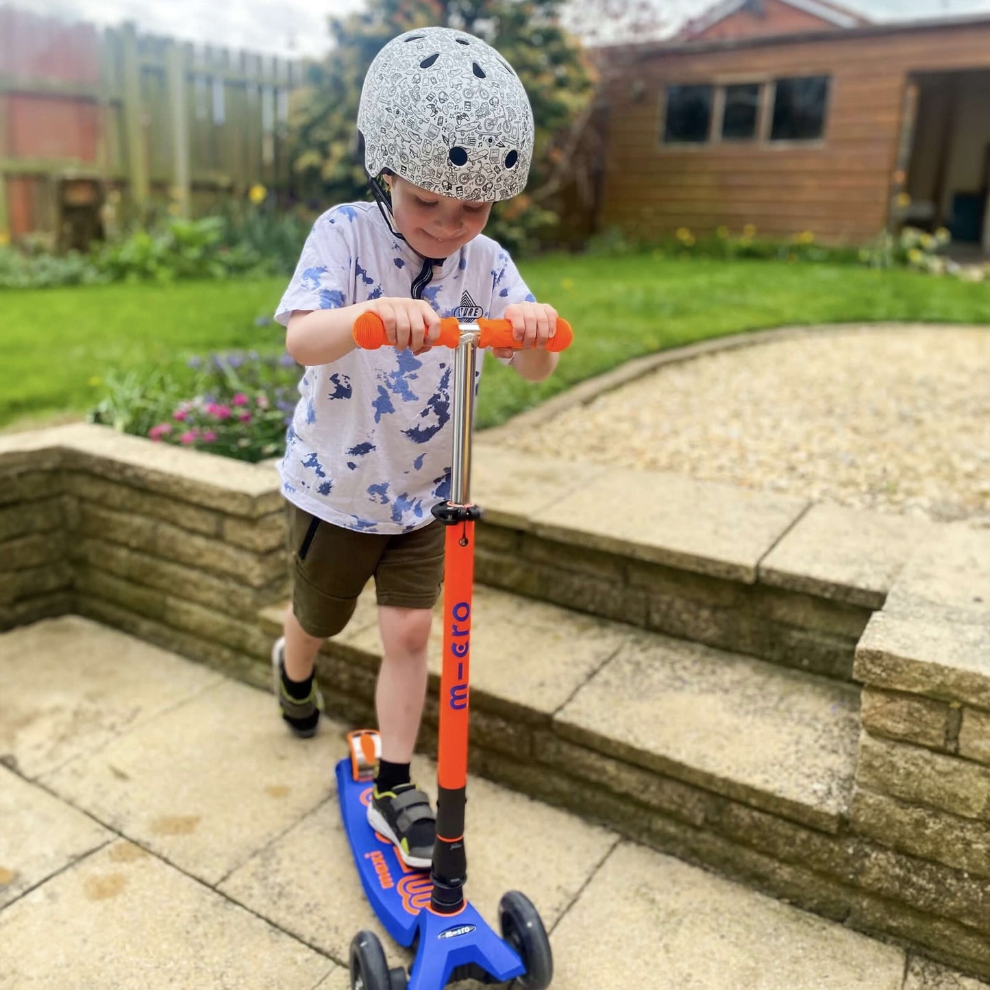 Maxi Micro Foldable LED: Neon Navy/Orange