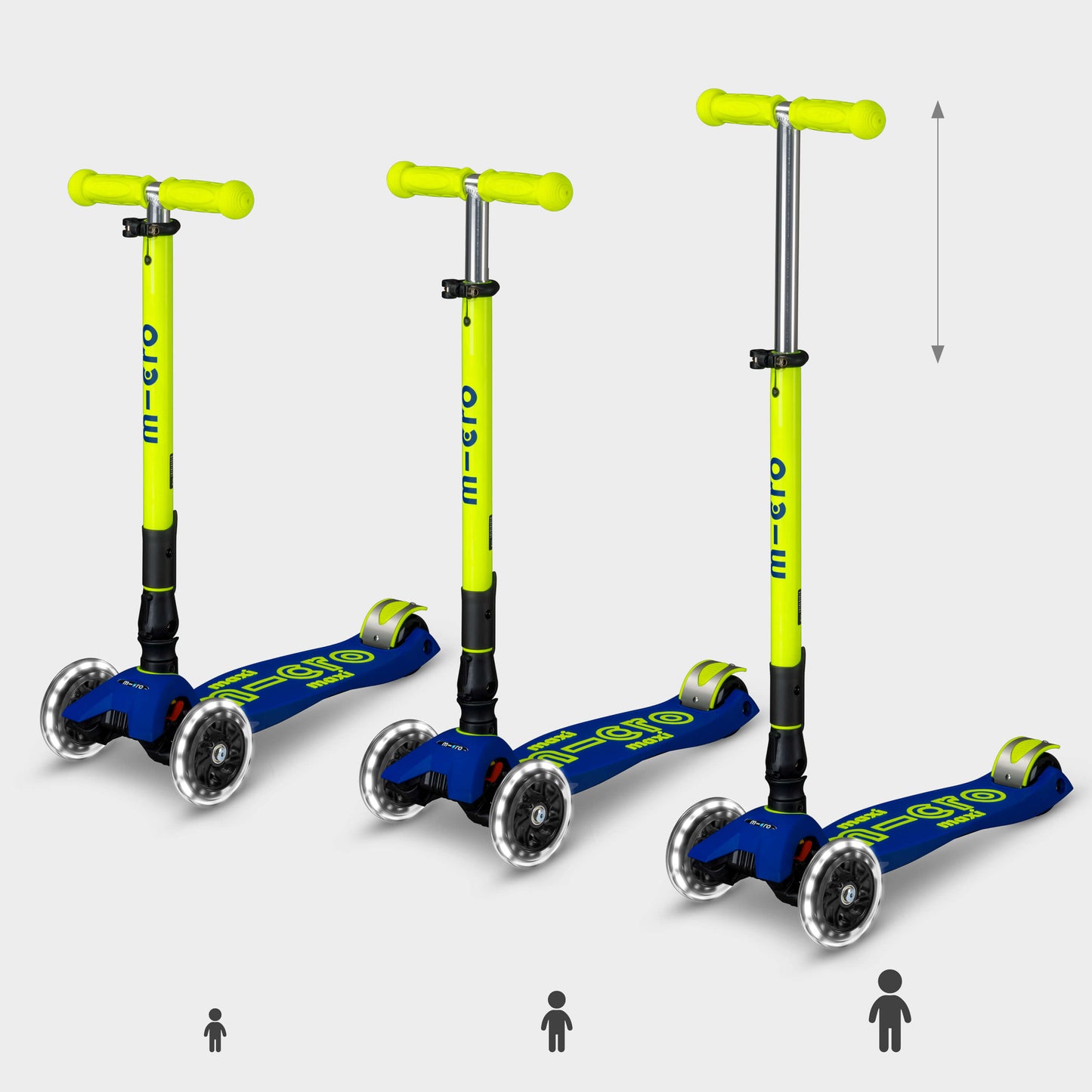 Maxi Micro Foldable LED: Neon Yellow/Navy