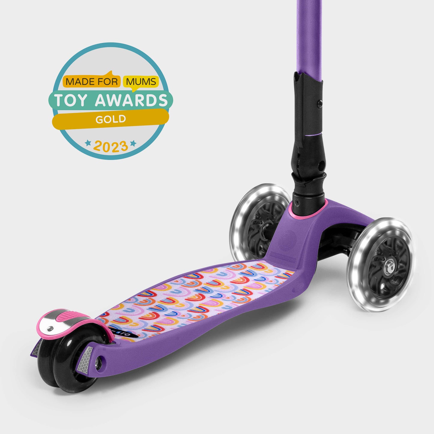Maxi Micro Foldable LED Limited Edition: Purple Rainbow Print