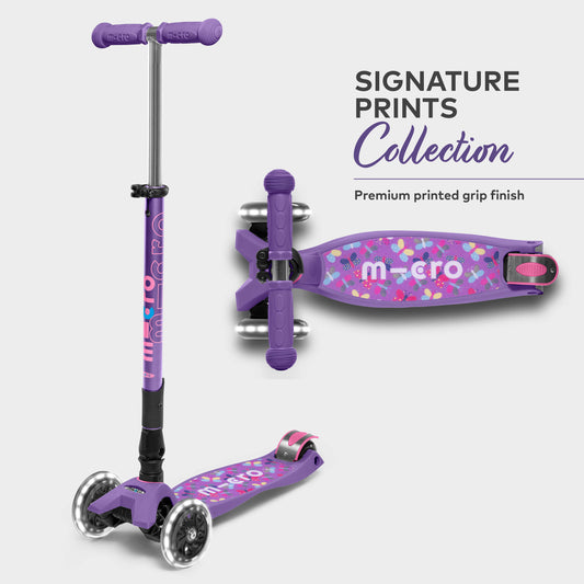 Maxi Micro Foldable LED Signature Prints: Purple Butterfly