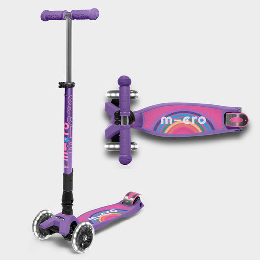 Maxi Micro Foldable LED Signature Prints: Purple Rainbow