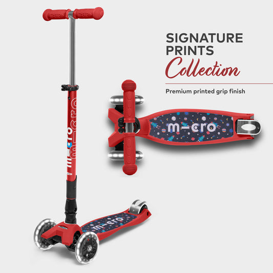 Maxi Micro Foldable LED Signature Prints: Red Rocket