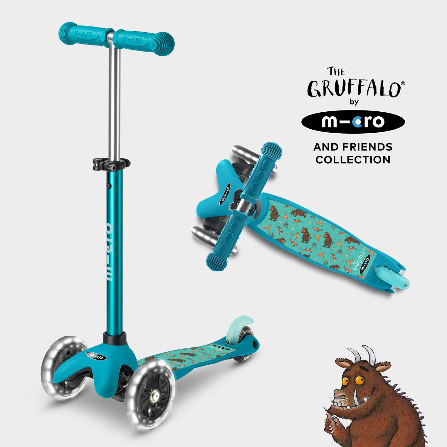 Mini Micro Deluxe LED Gruffalo and Friends Design: Aqua