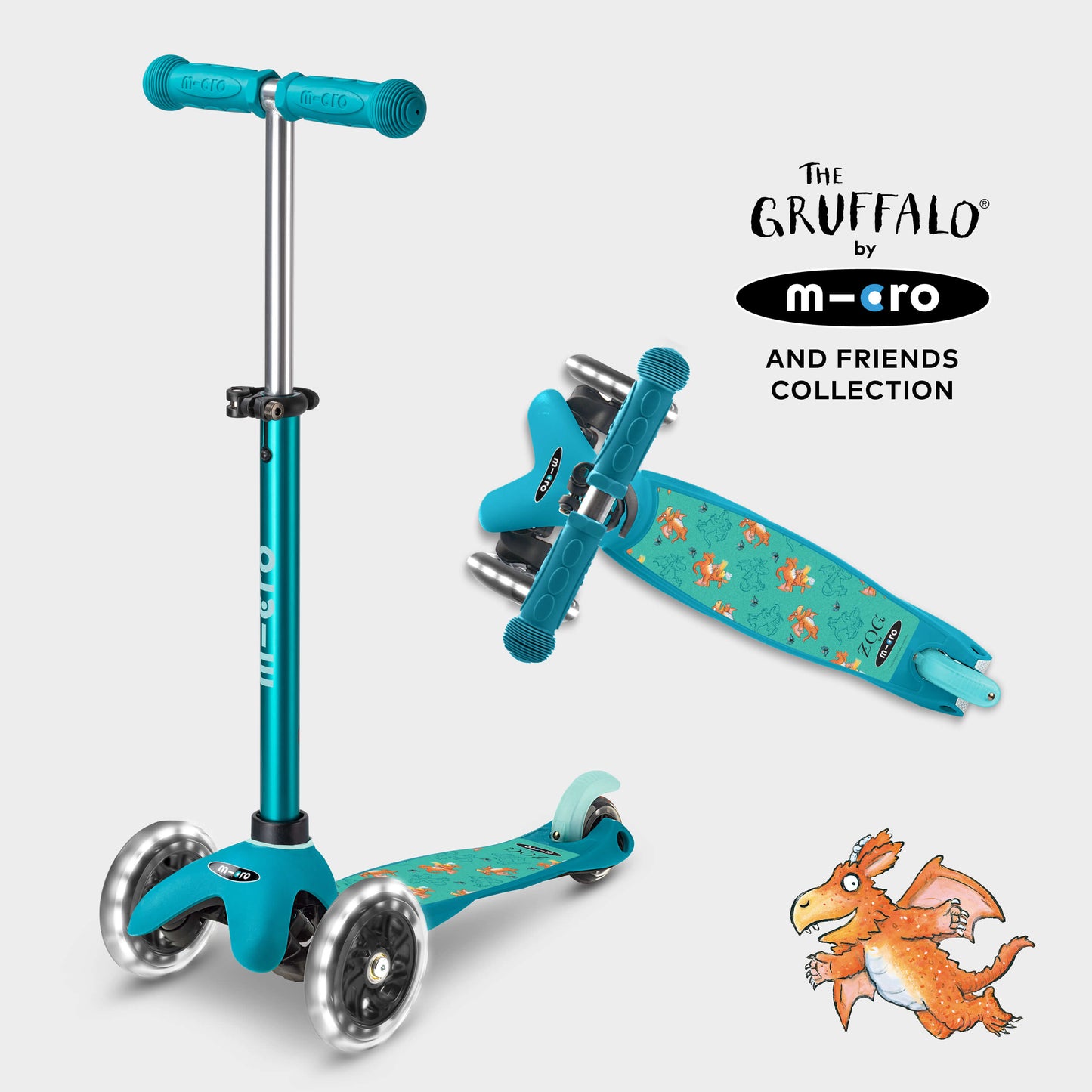 Mini Micro Deluxe LED Gruffalo and Friends Design: Aqua
