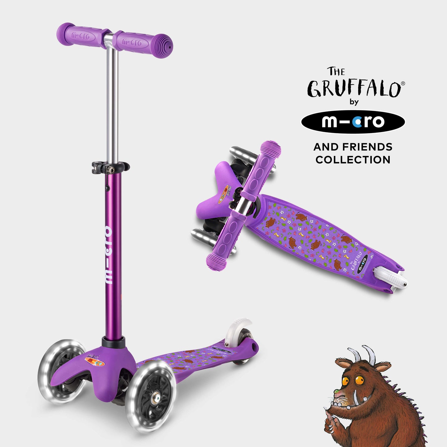 Mini Micro Deluxe LED Gruffalo and Friends Design: Purple