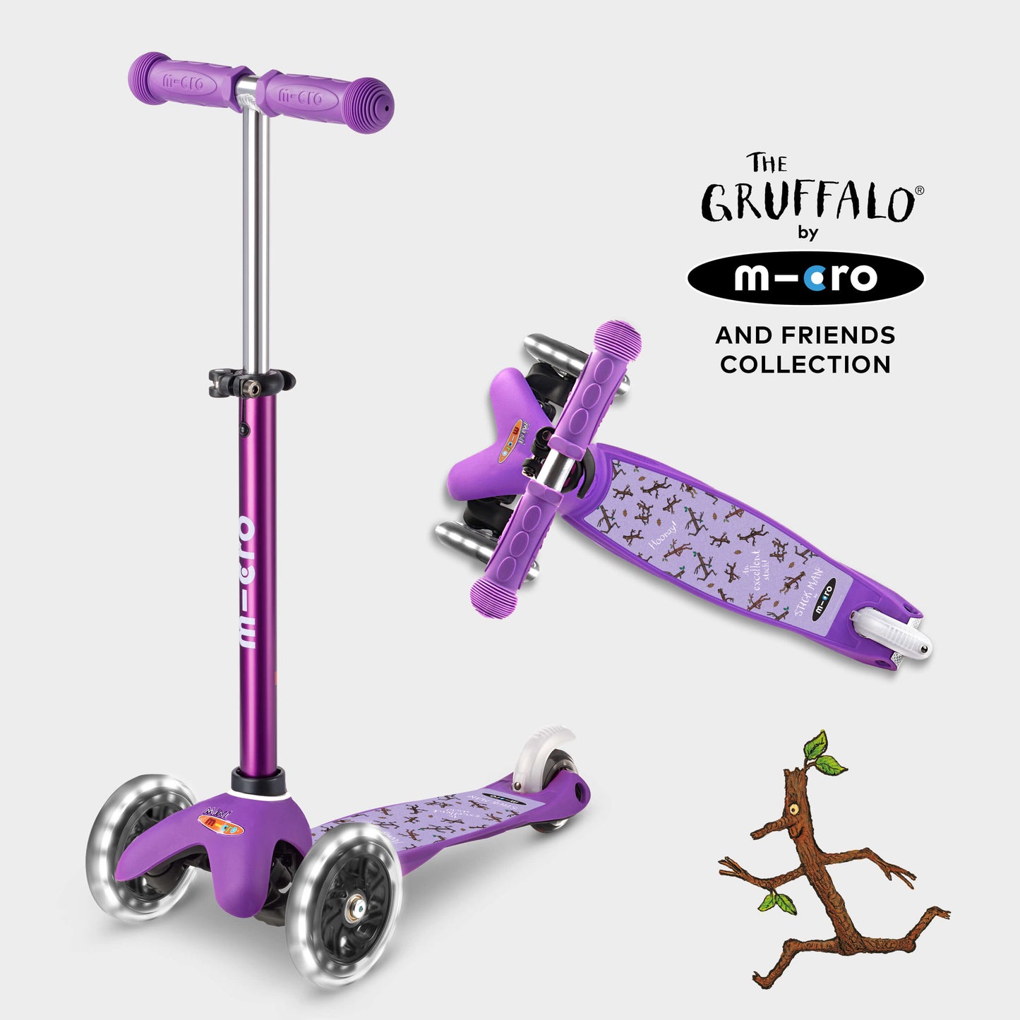 Mini Micro Deluxe LED Gruffalo and Friends Design: Purple