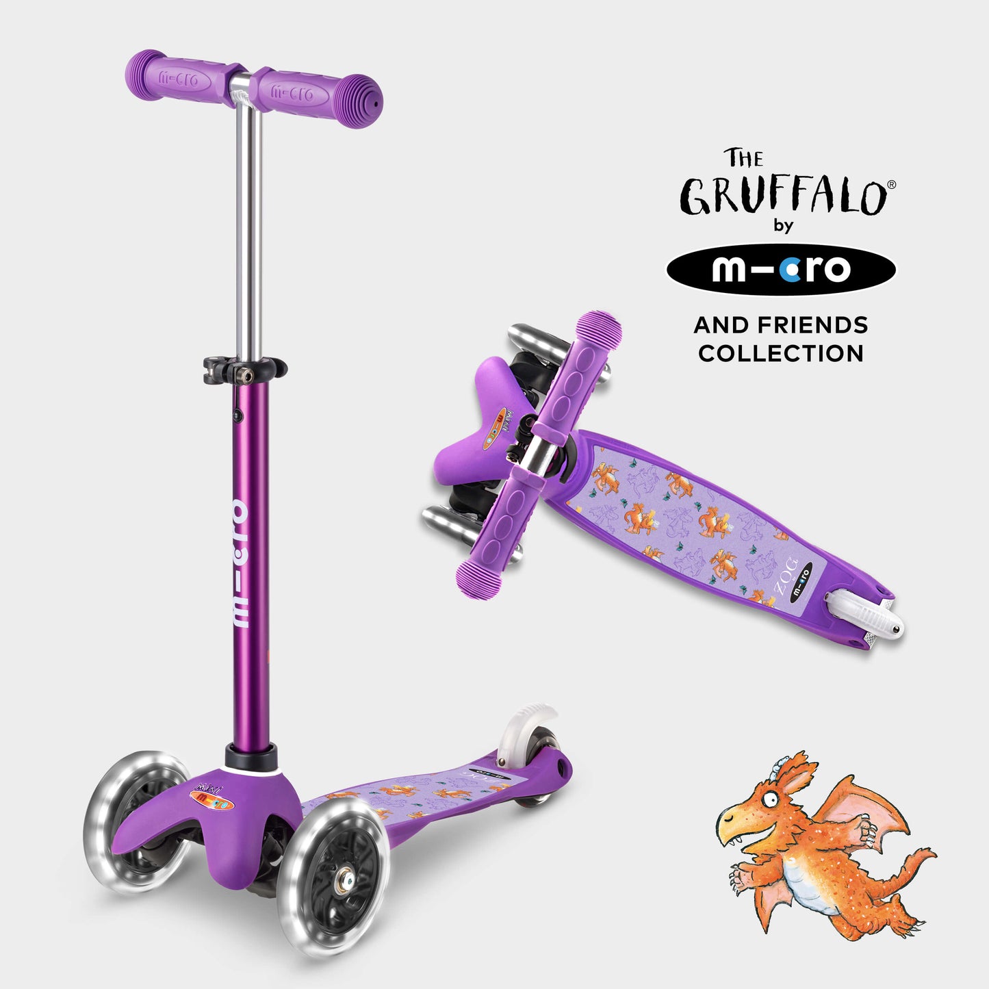 Mini Micro Deluxe LED Gruffalo and Friends Design: Purple