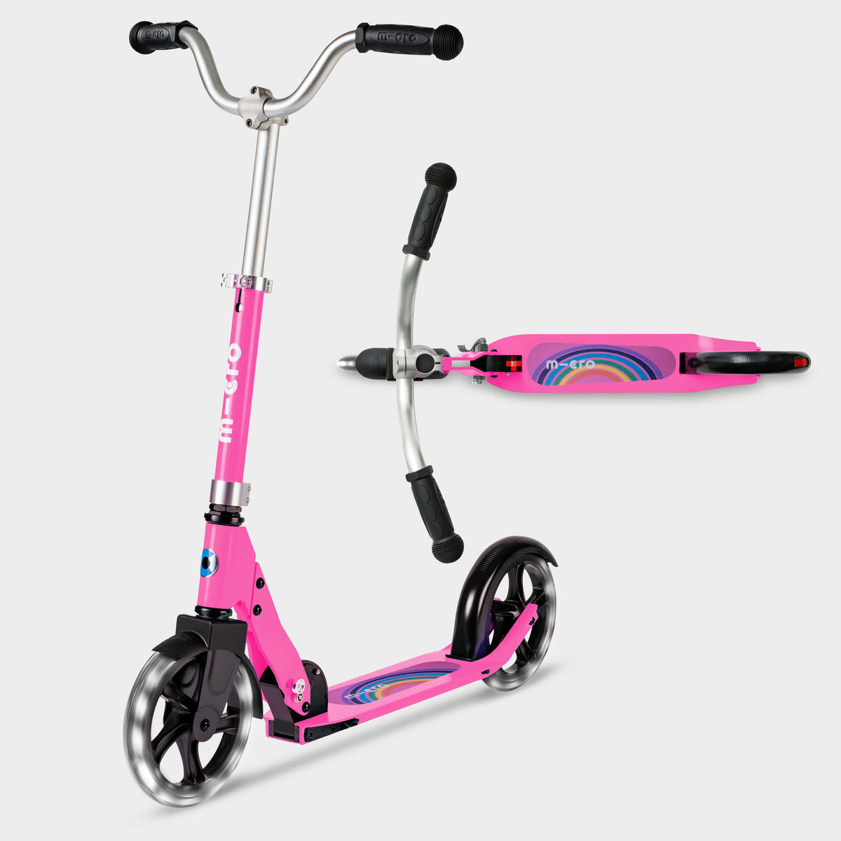 Micro Cruiser LED Signature Print: Pink Rainbow