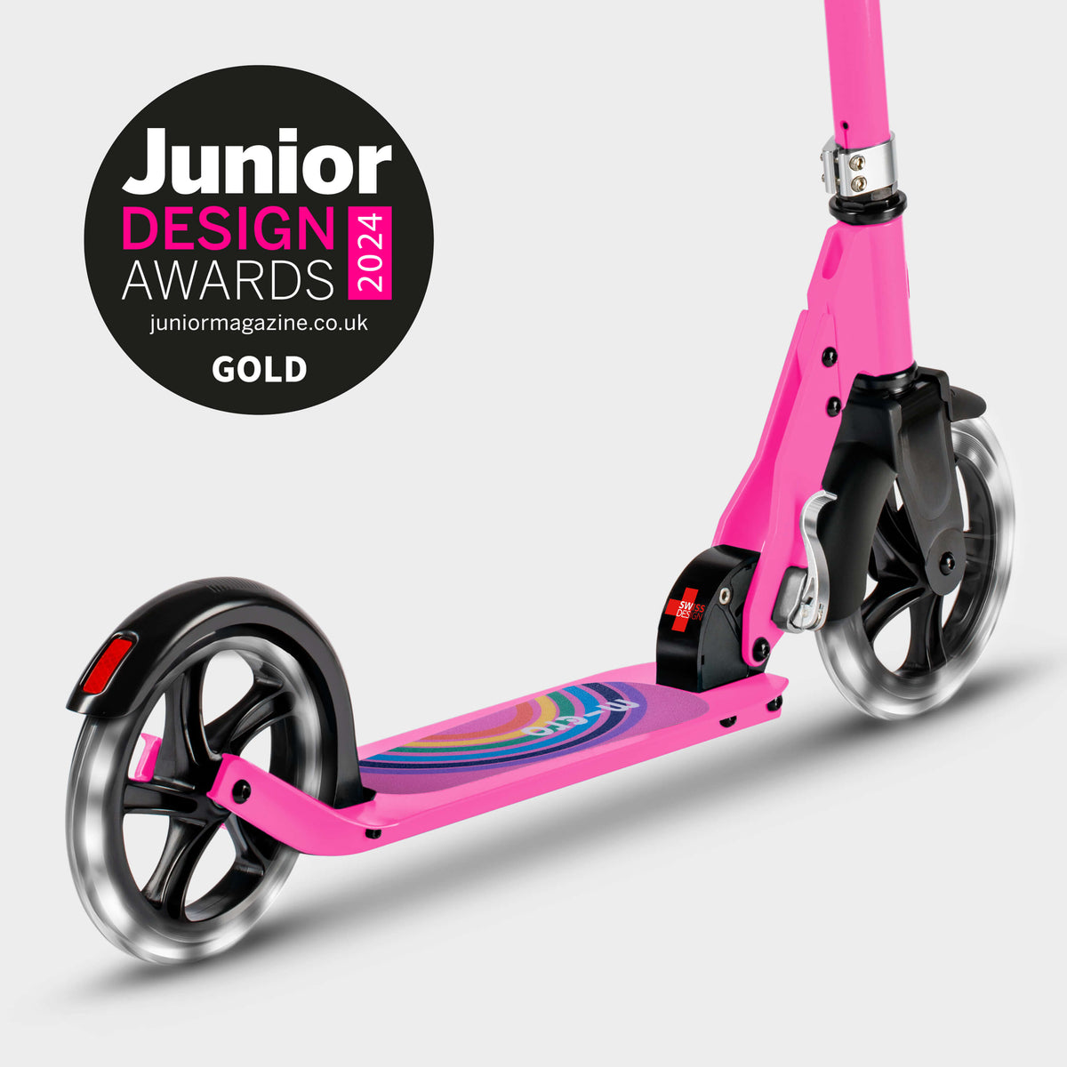 Micro Cruiser LED Signature Print: Pink Rainbow