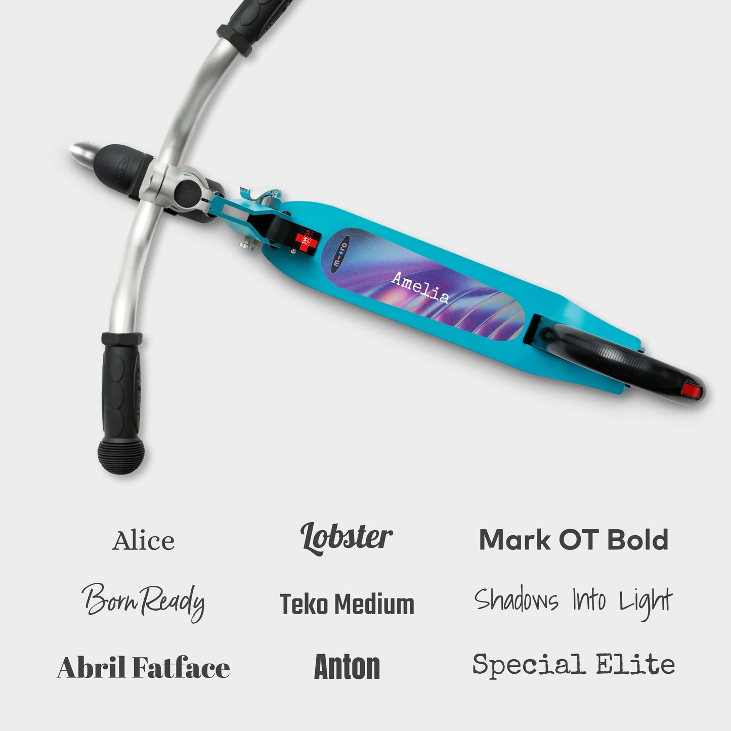 Personalised Micro Cruiser LED: Aqua