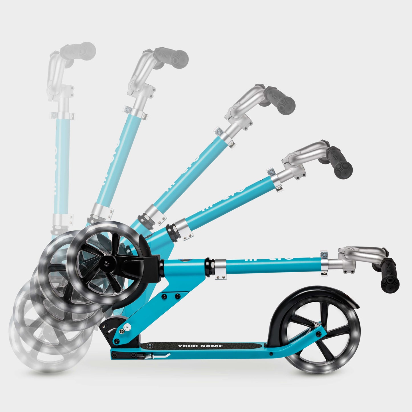 Customisable Light up Large Wheels: Aqua