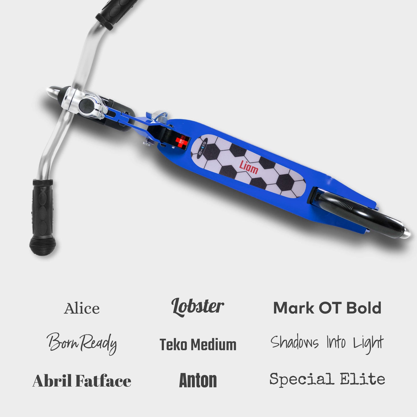 Personalised Micro Cruiser LED: Blue