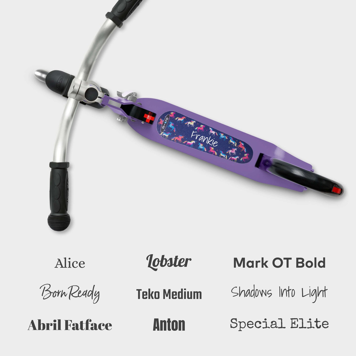 Personalised Micro Cruiser LED: Purple