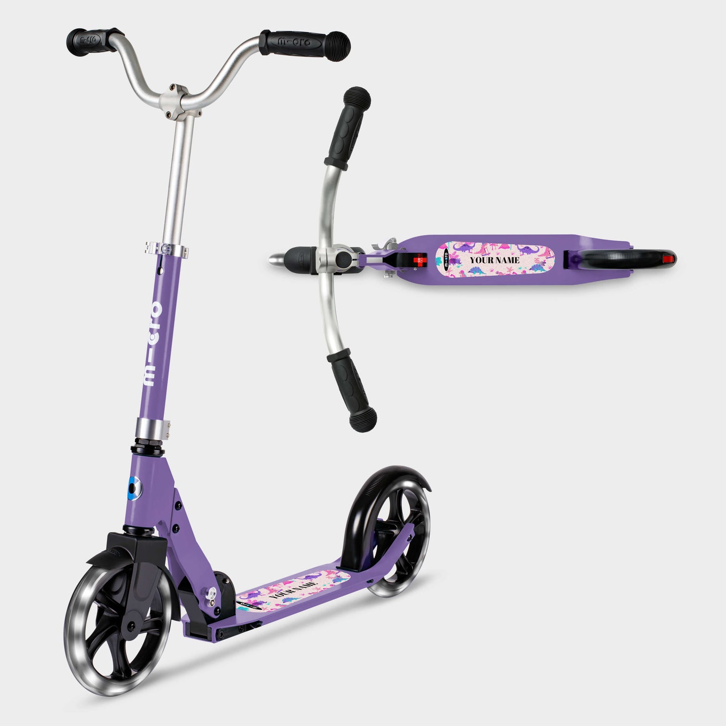 Micro Cruiser vouwstep LED roze | Micro Step | Gratis verzending - Micro Step