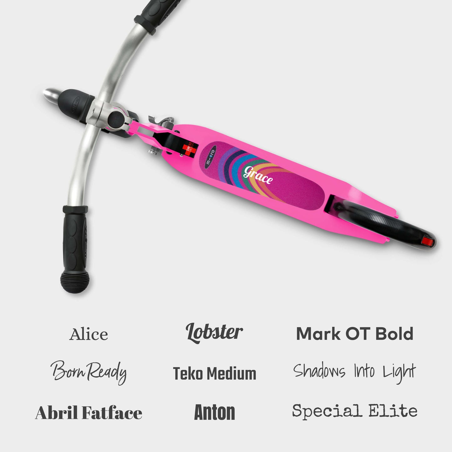 Personalised Micro Cruiser LED: Pink