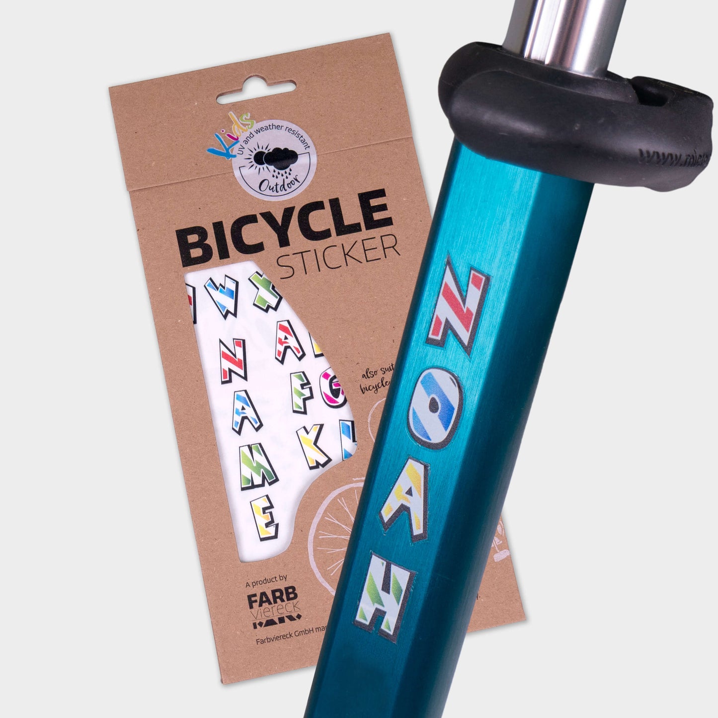 Scooter, Bike and Accessory Stickers Pack of 56 Stickers: Alphabet