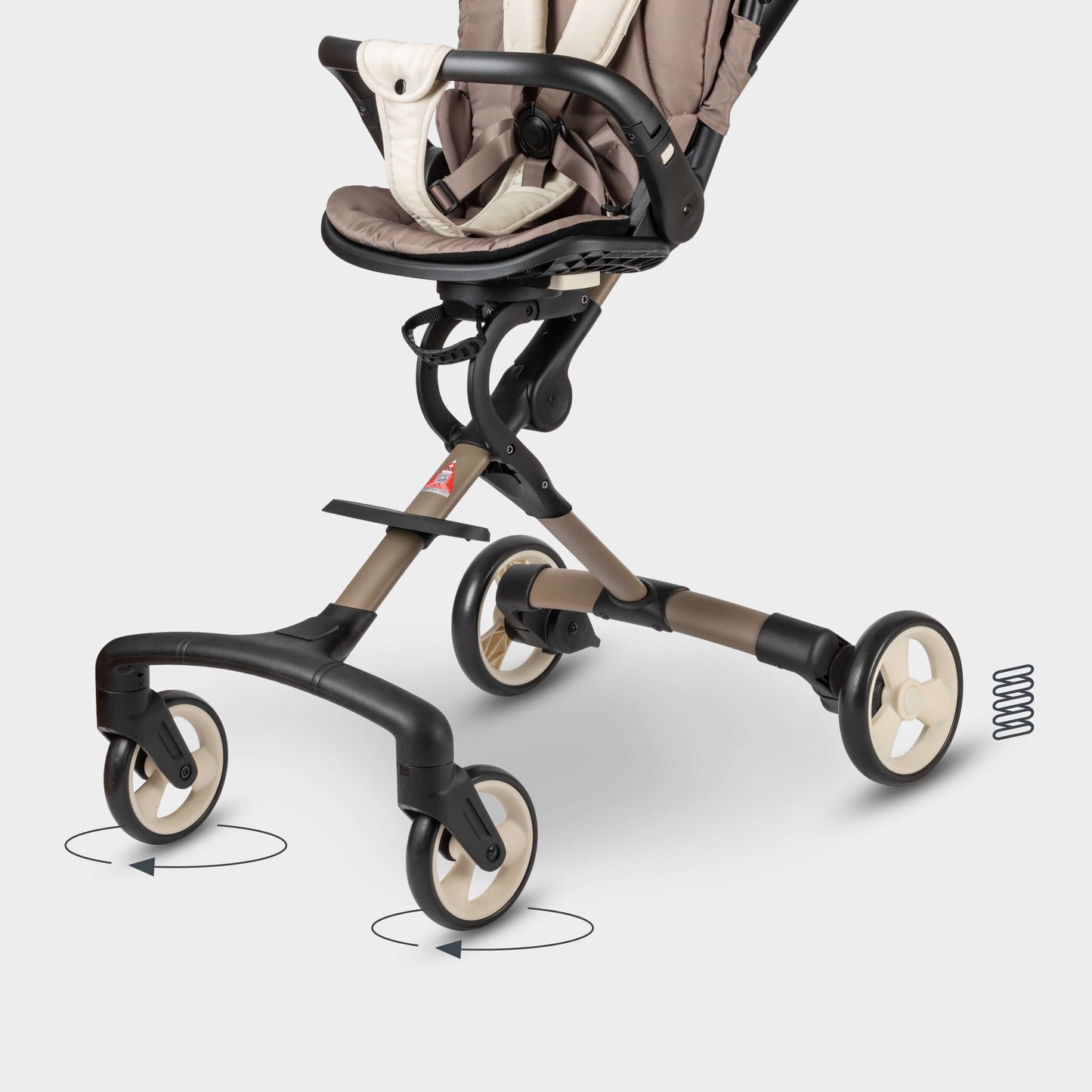 The Micro Lightweight Stroller 360: Latte
