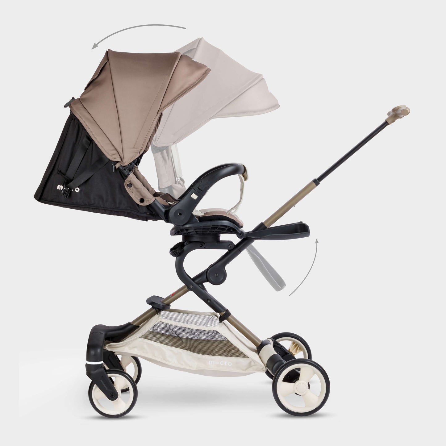 The Micro Lightweight LED Stroller 360: Latte