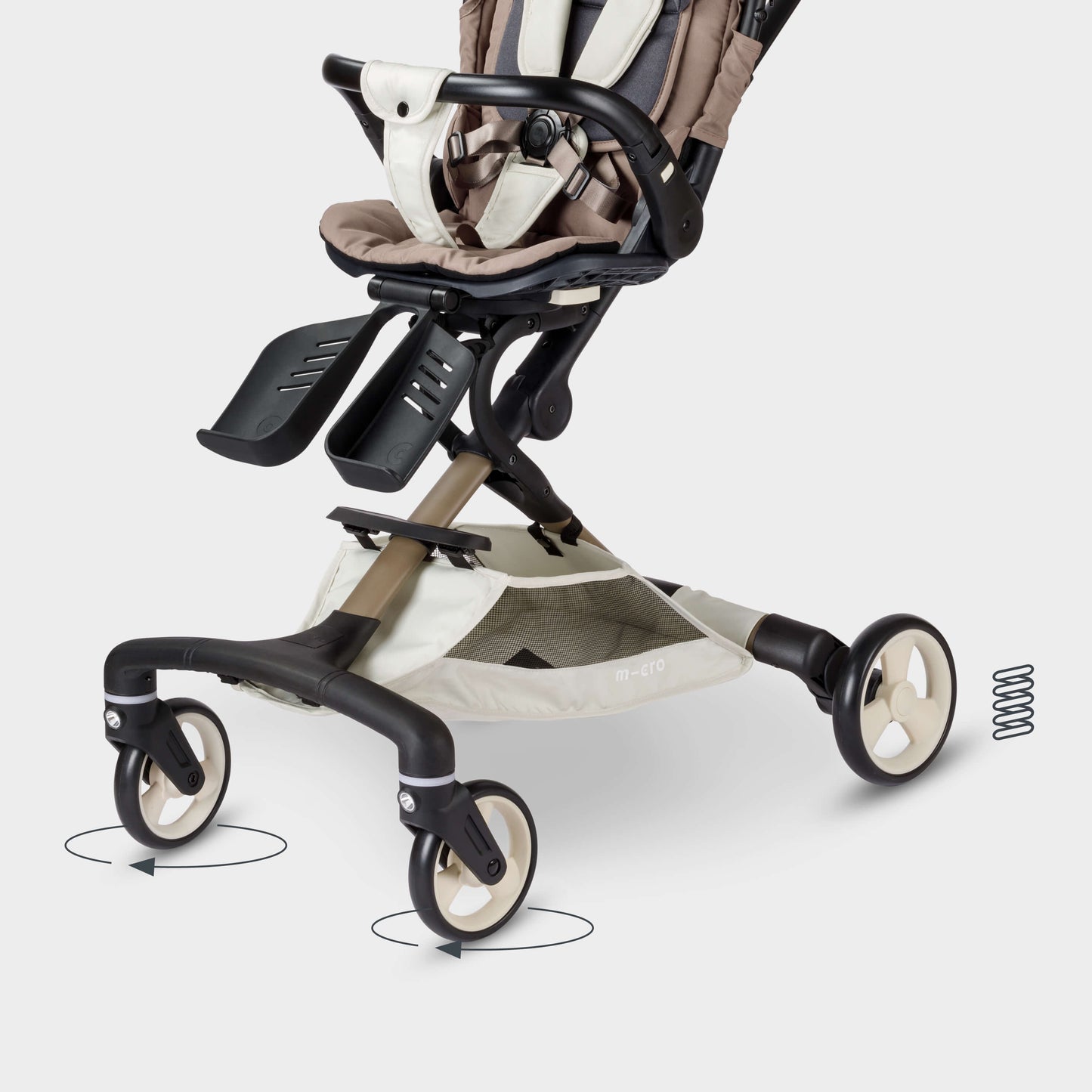The Micro Lightweight LED Stroller 360: Latte