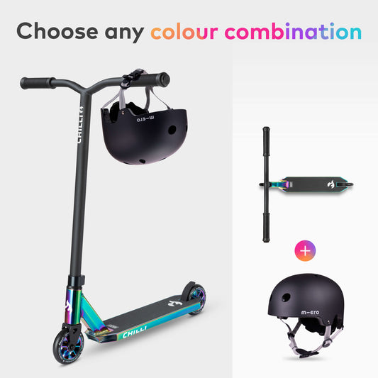 The Chilli Pro Stunt Gift Set: Reaper Scooter with Helmet