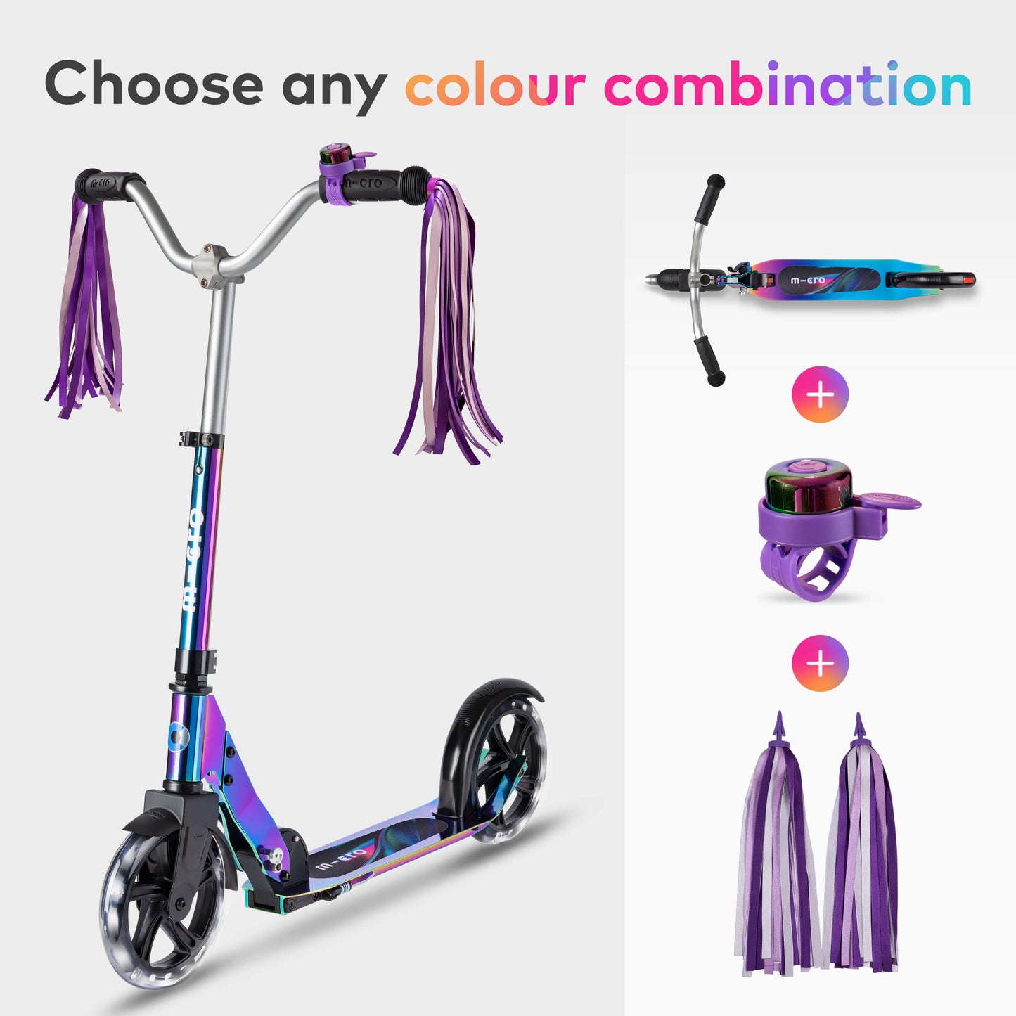 Micro Signature Print Cruiser LED, Bell and Ribbon Set
