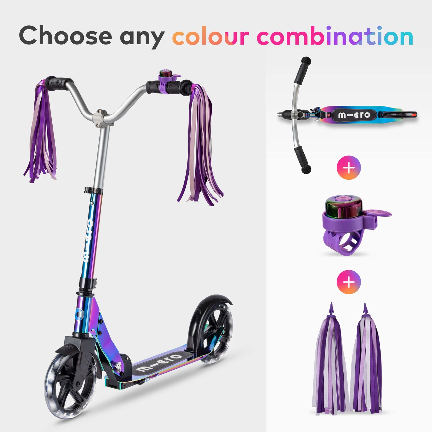 Micro Cruiser LED, Bell and Ribbon Set