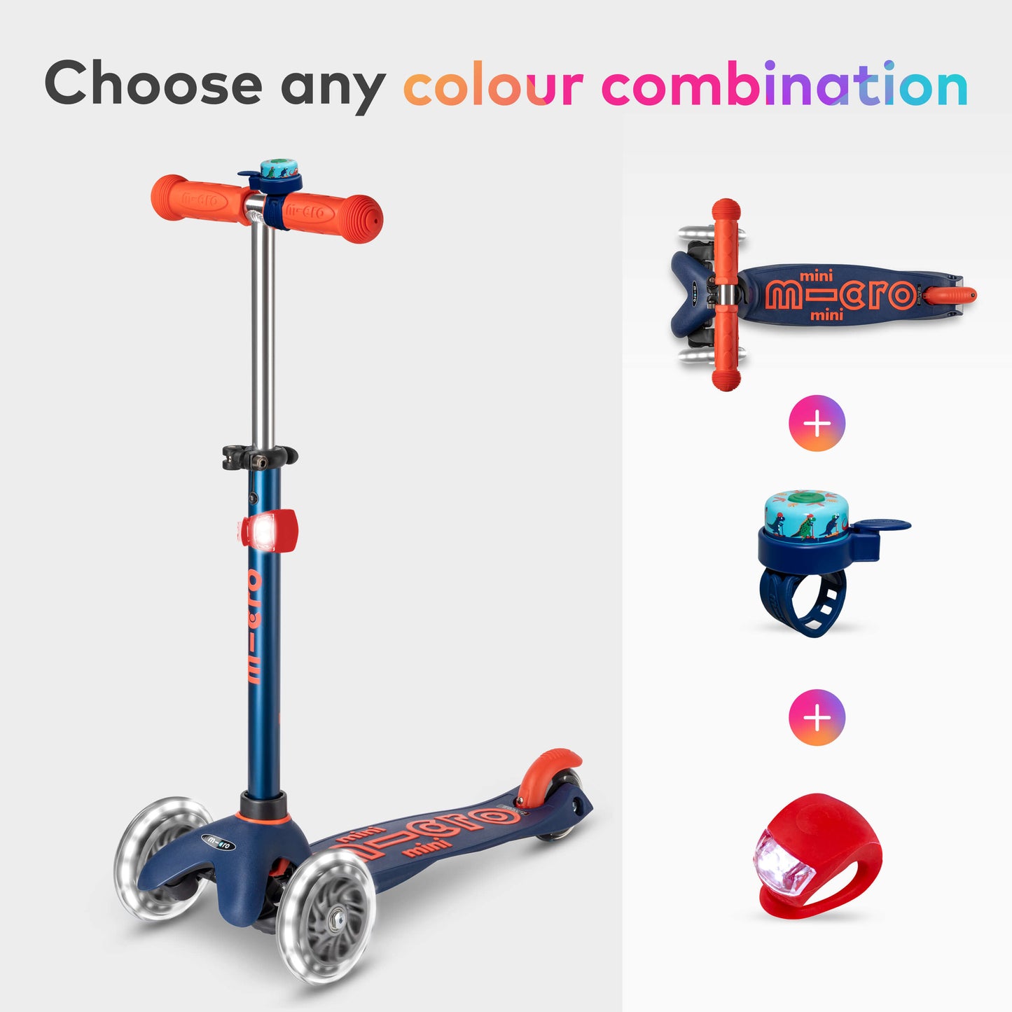 Mini Micro Deluxe LED, Bell and Light Set