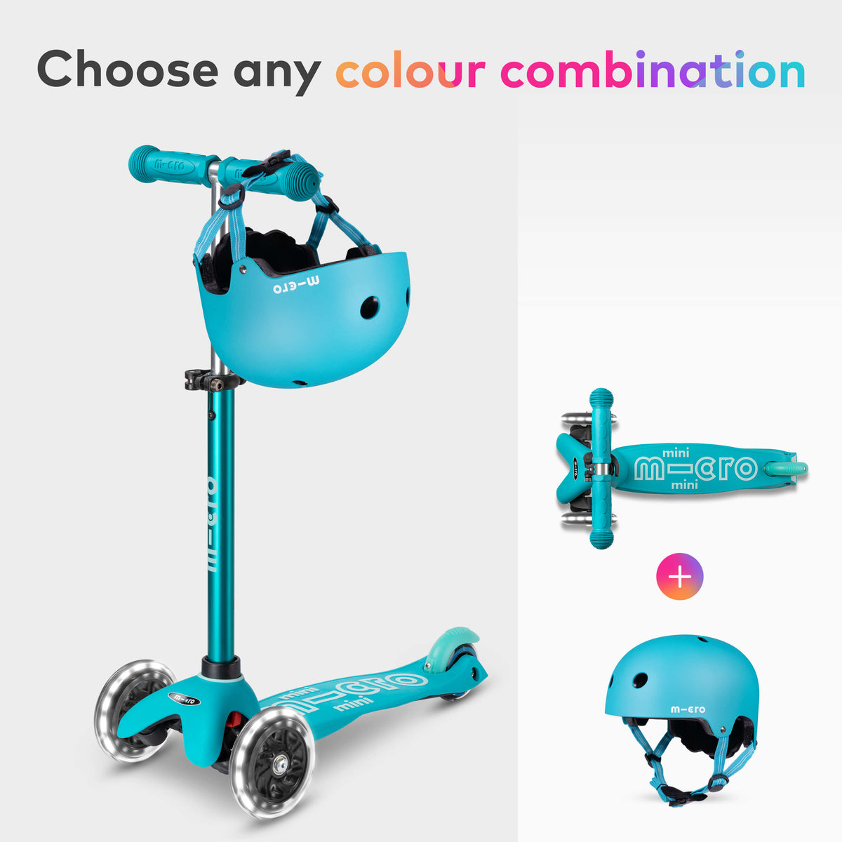 Mini Ride & Protect Set: Mini Plus Scooter with Helmet