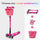 Maxi Micro Foldable LED, Bell and Basket Scooter Set
