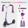 Micro Cruiser LED, Bell and Ribbon Scooter Set