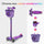 Maxi Micro Deluxe LED, Bell and Basket Scooter Set