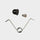Height Adjustment Button and Spring: Silver