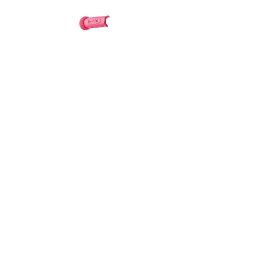 Mini Micro Glitter Handle Grip: Glitter Pink