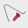 Mini 2 Grow T Bar Push Button: Red
