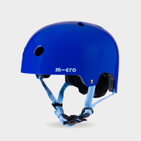 Plain Helmet For Bikes and Scooters: Glossy Blue