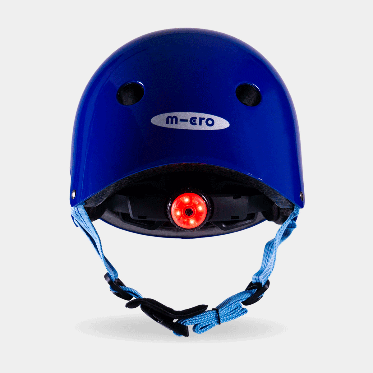 For Bike and Scooters Plain Helmet: Glossy Blue