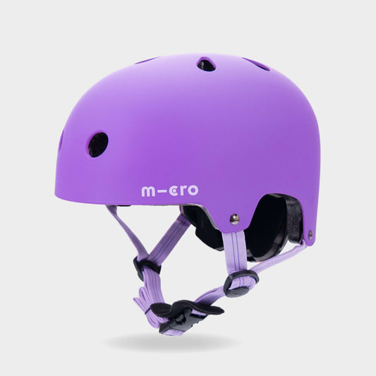 Plain Helmet for Bikes and Scooters: Purple