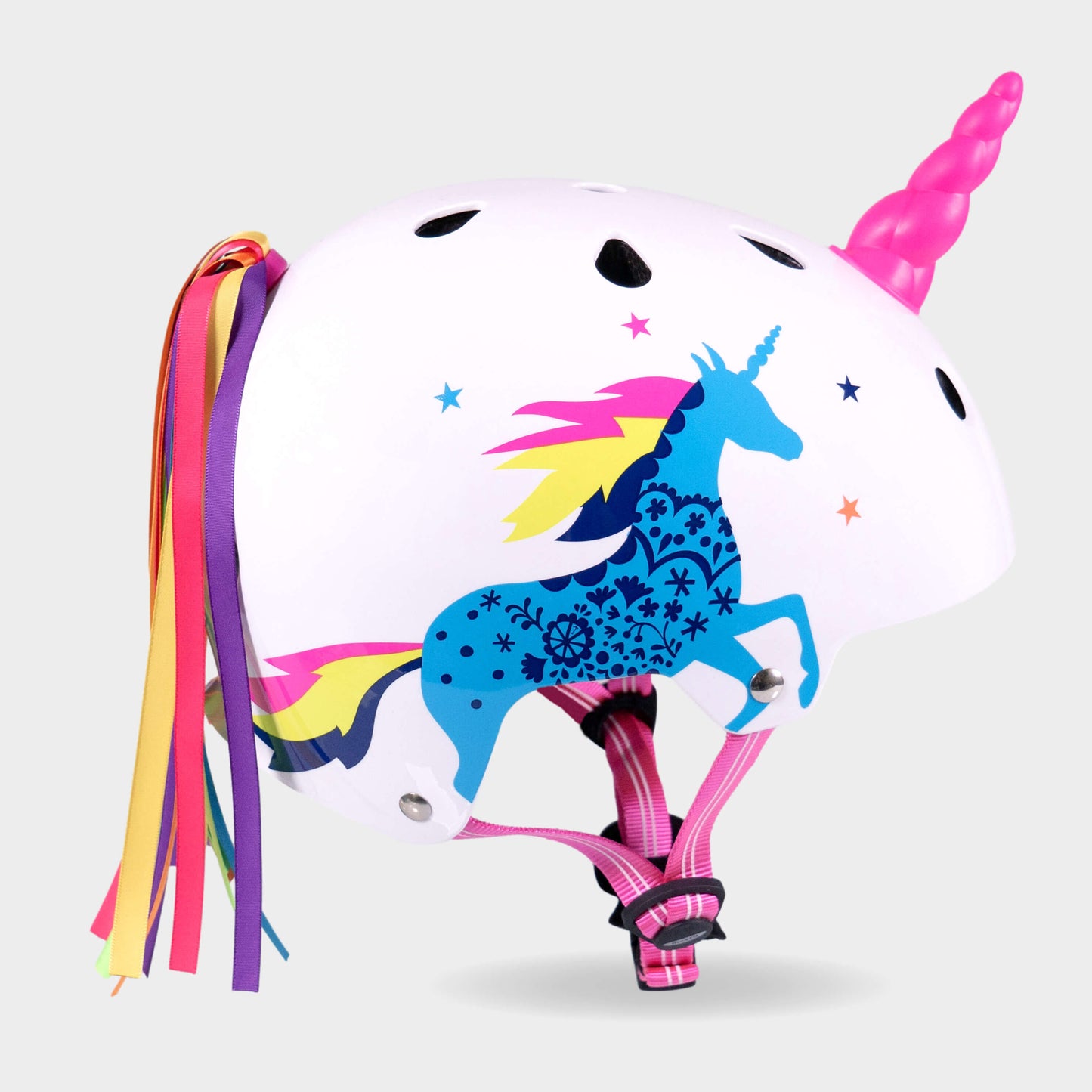Printed Helmets for Bikes and Scooters: Unicorn Placed