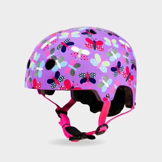 Printed Helmets for Bikes and Scooters: Butterfly Print