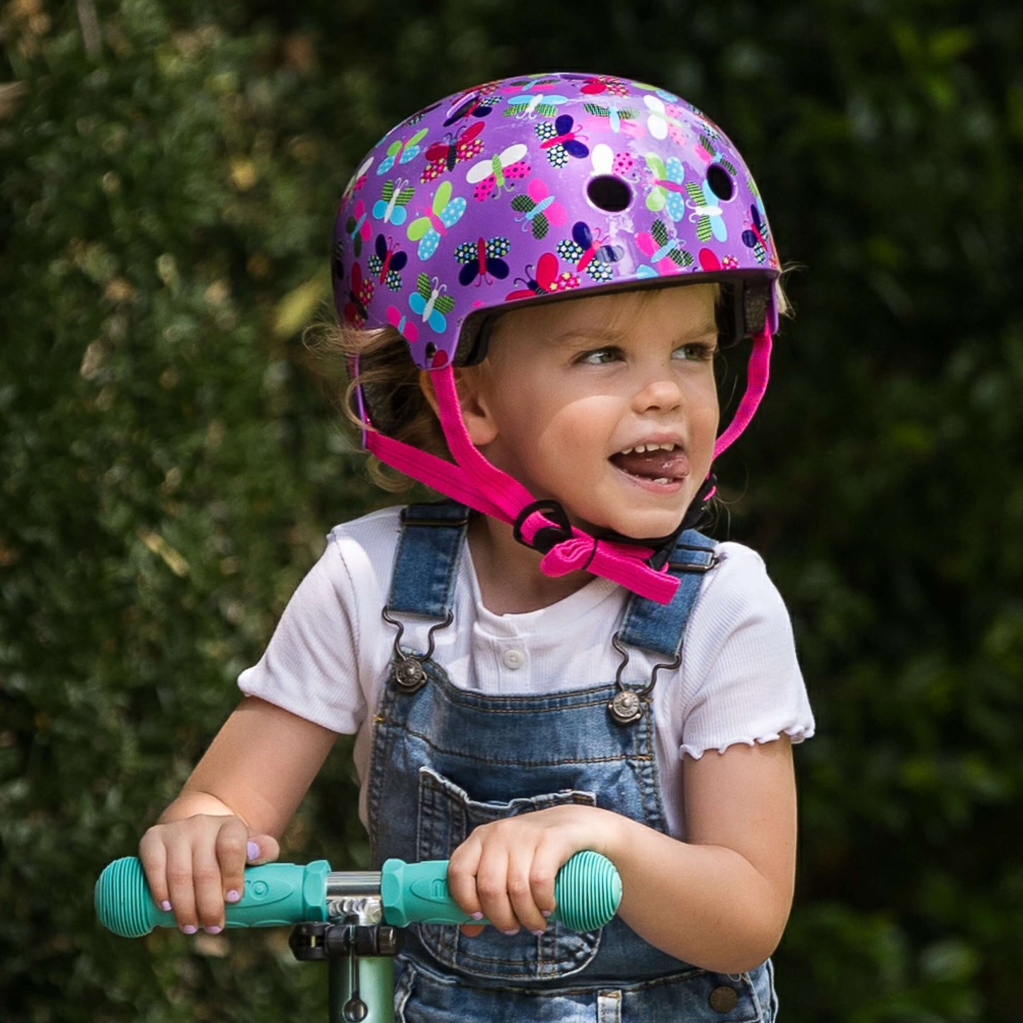 Printed Helmets for Bikes and Scooters: Butterfly Print