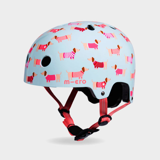 Printed Helmets for Bikes and Scooters: Dog Print