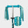 Eco Printed Ribbons For MICRO Rubber Grips: Aqua Star