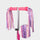 Eco Printed Ribbons For MICRO Rubber Grips: Pink Heart