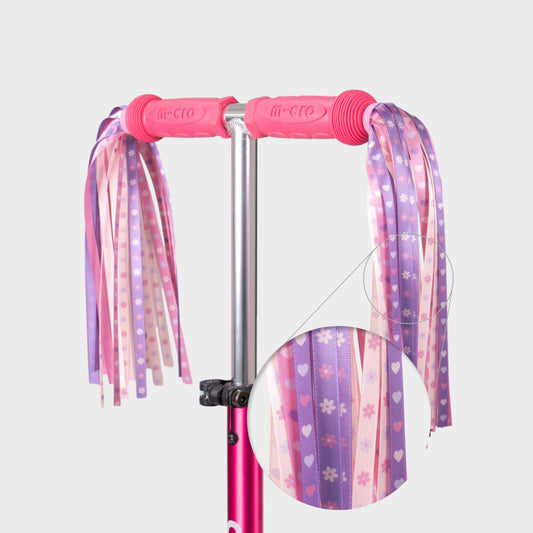 Eco Printed Ribbons For MICRO Rubber Grips: Pink Heart