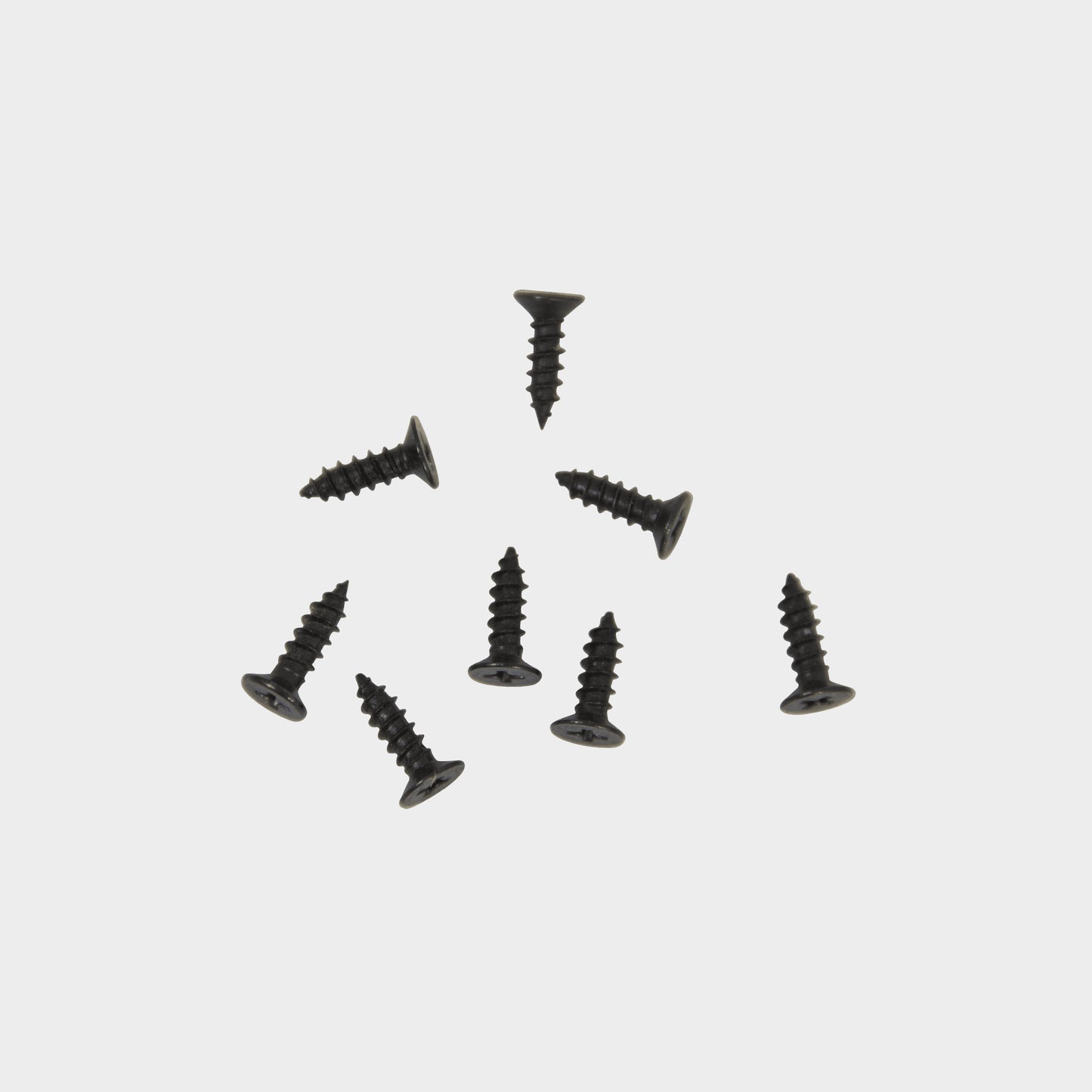 Mini Micro Small Deck Screws x 8: Black