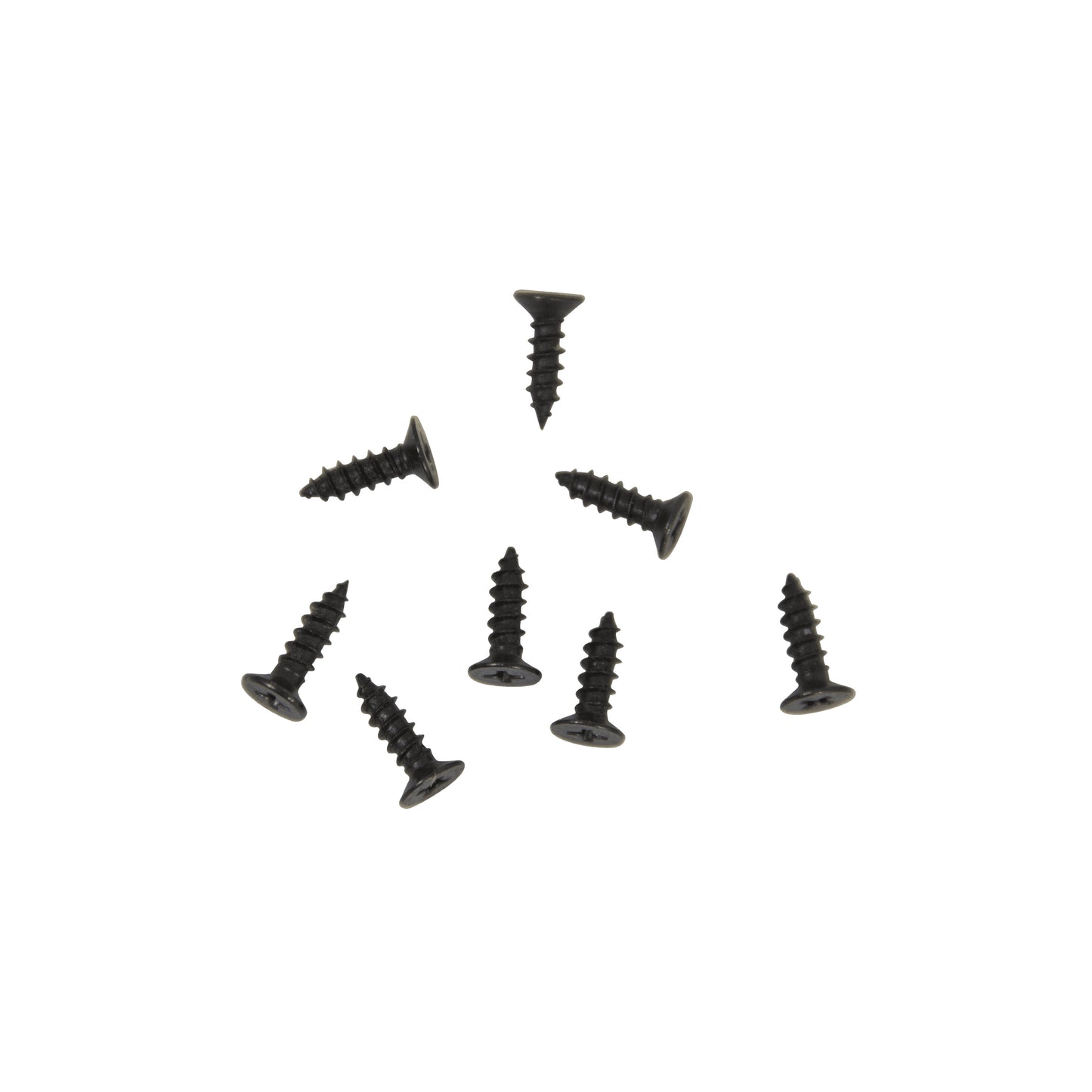 Mini Micro Small Deck Screws x 8: Black