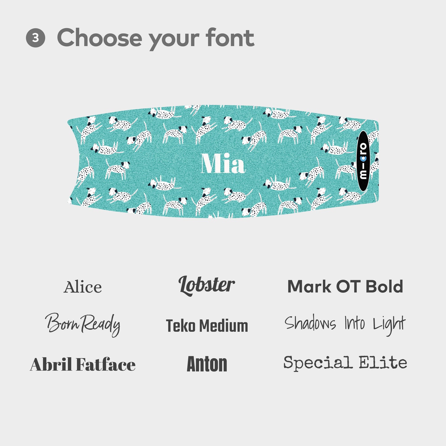 Mini Micro Personalised Deck Mini Micro Personalised Deck: Plain Aqua