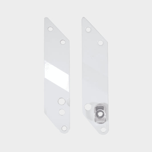 Micro Classic Pair of Holder Plates: White
