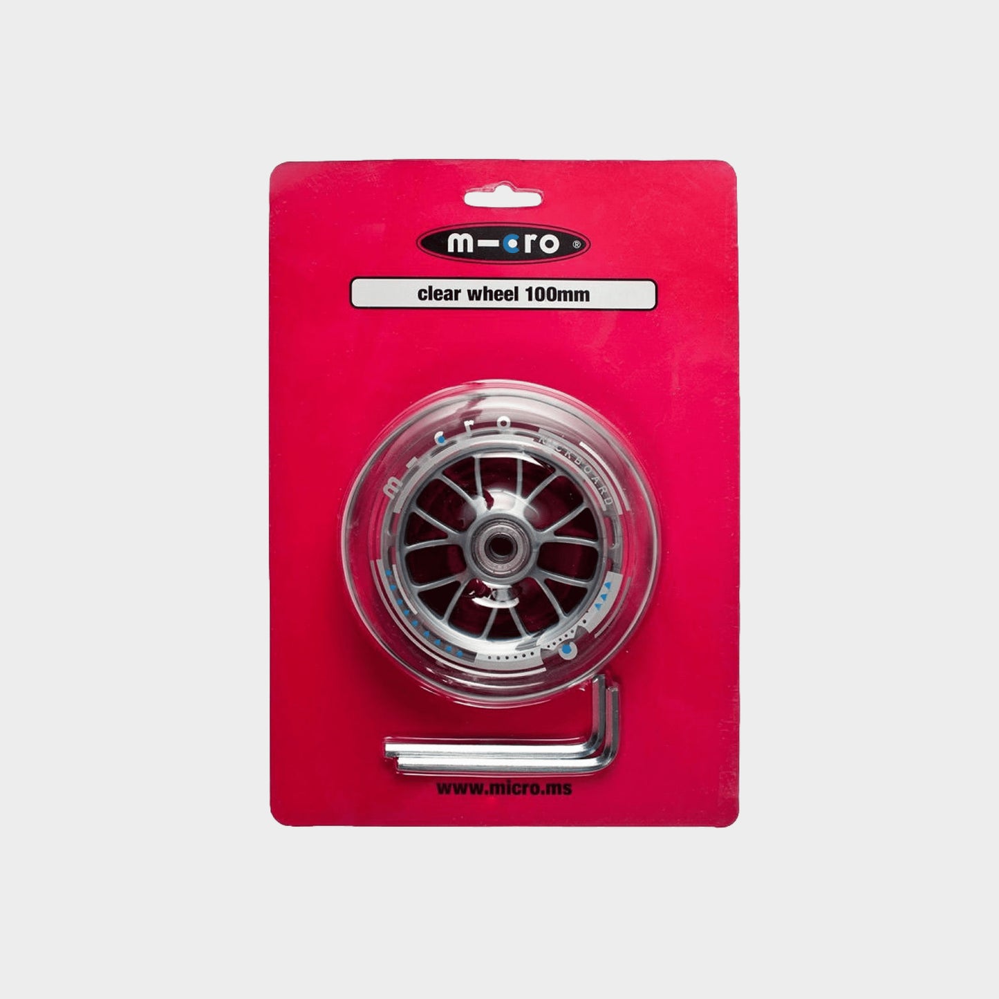 Micro Sprite & Original Kickboard Rear Wheel: Clear